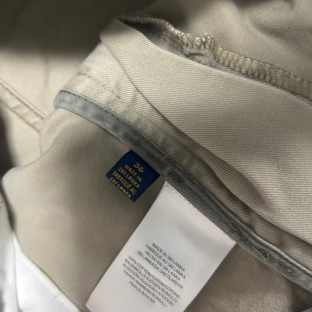 Polo Ralph Lauren Mens Tan Khaki Cotton Twill Cargo Shorts Size 36 1463 - Picture 3 of 8